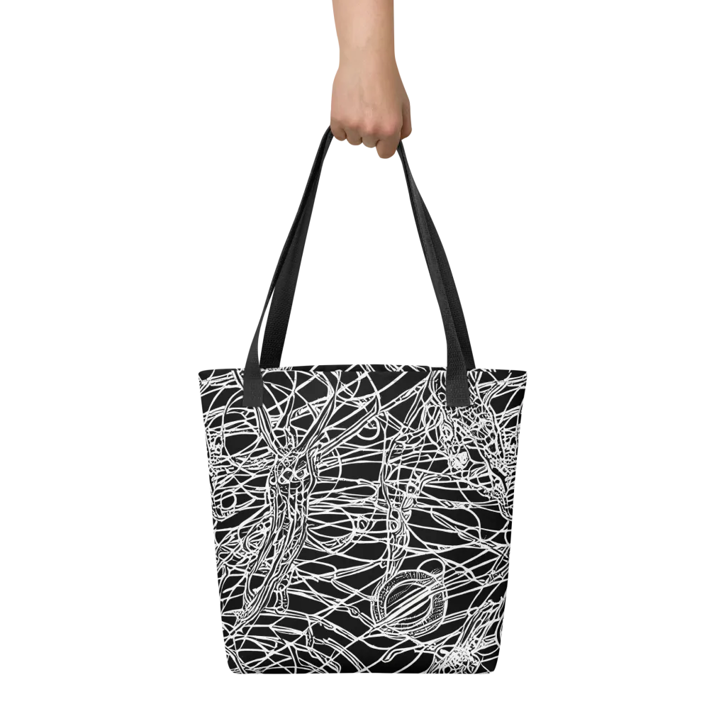 Ivory Entanglement on Tote Bag — Front