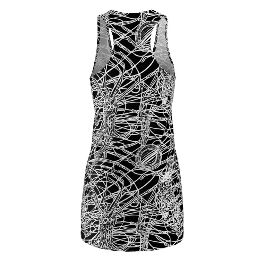 Ivory Entanglement on Racerback Dress — Back