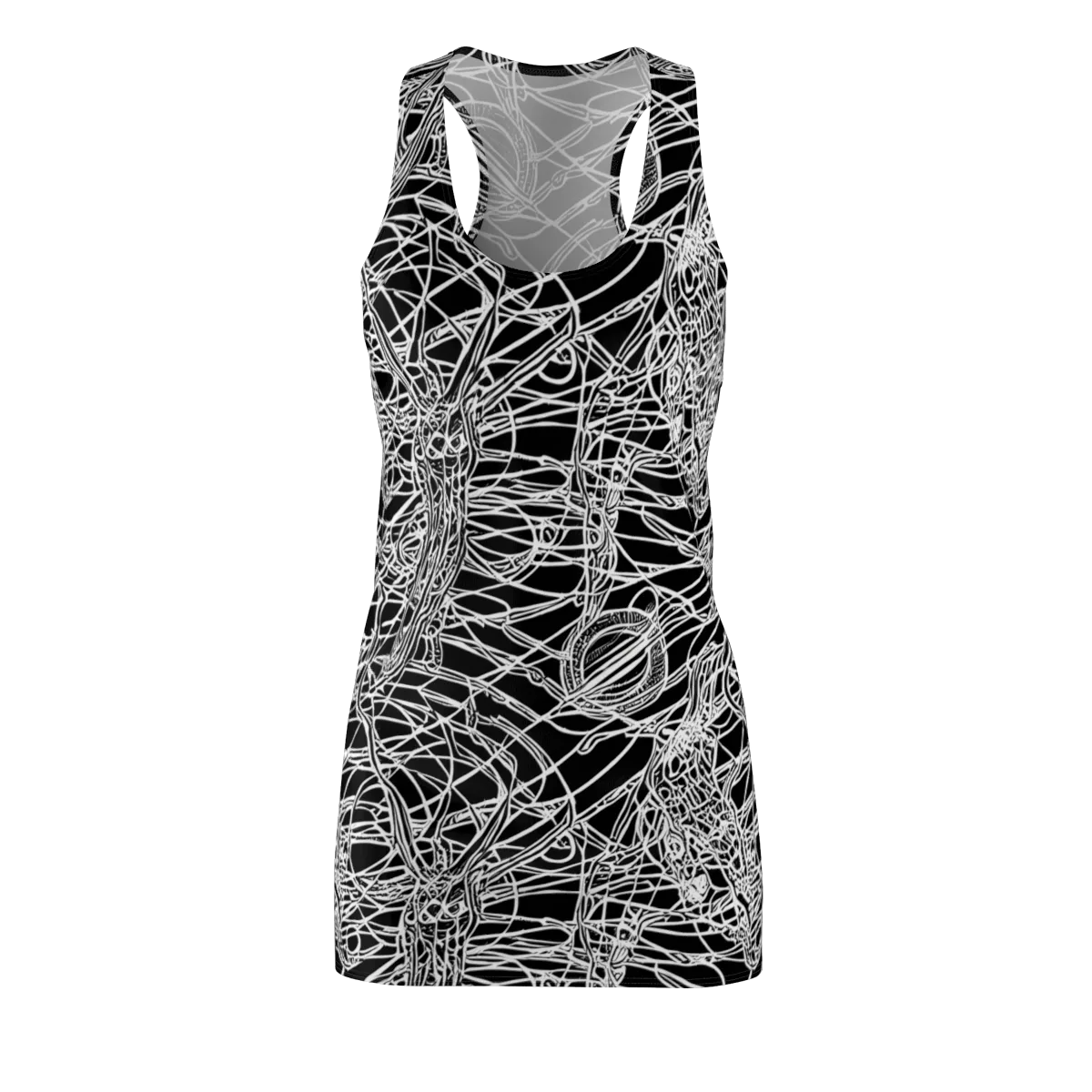 Ivory Entanglement on Racerback Dress — Front