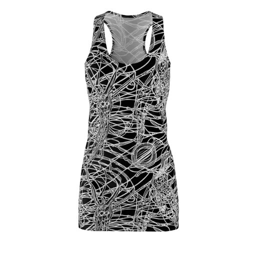 Ivory Entanglement on a Racerback Dress