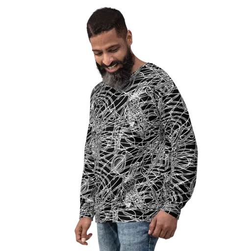 Ivory Entanglement on a Sweatshirt