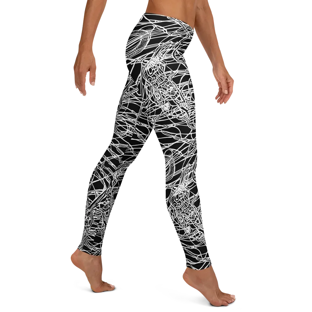 Ivory Entanglement on Leggings — Right