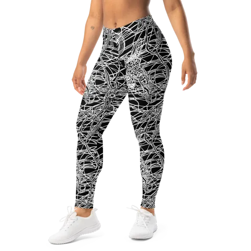 Ivory Entanglement on a Leggings