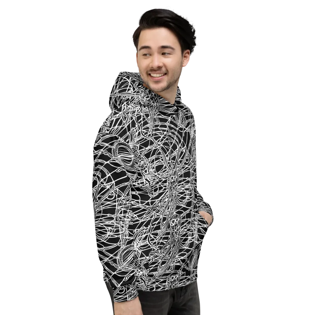 Ivory Entanglement on Hoodie — Right
