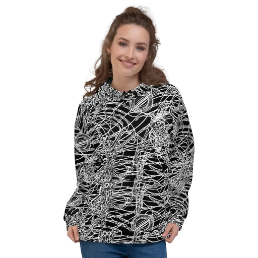 Ivory Entanglement on a Hoodie