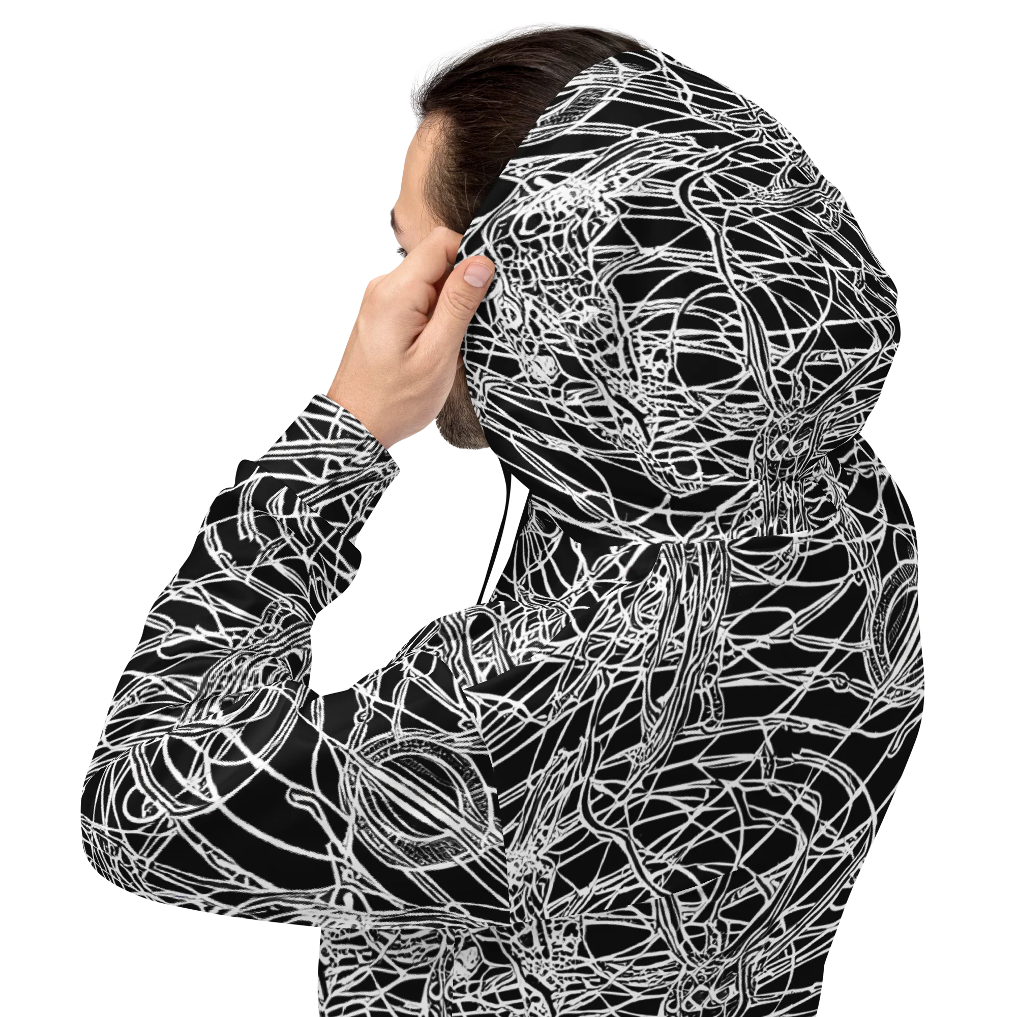 Ivory Entanglement on Hoodie — Back