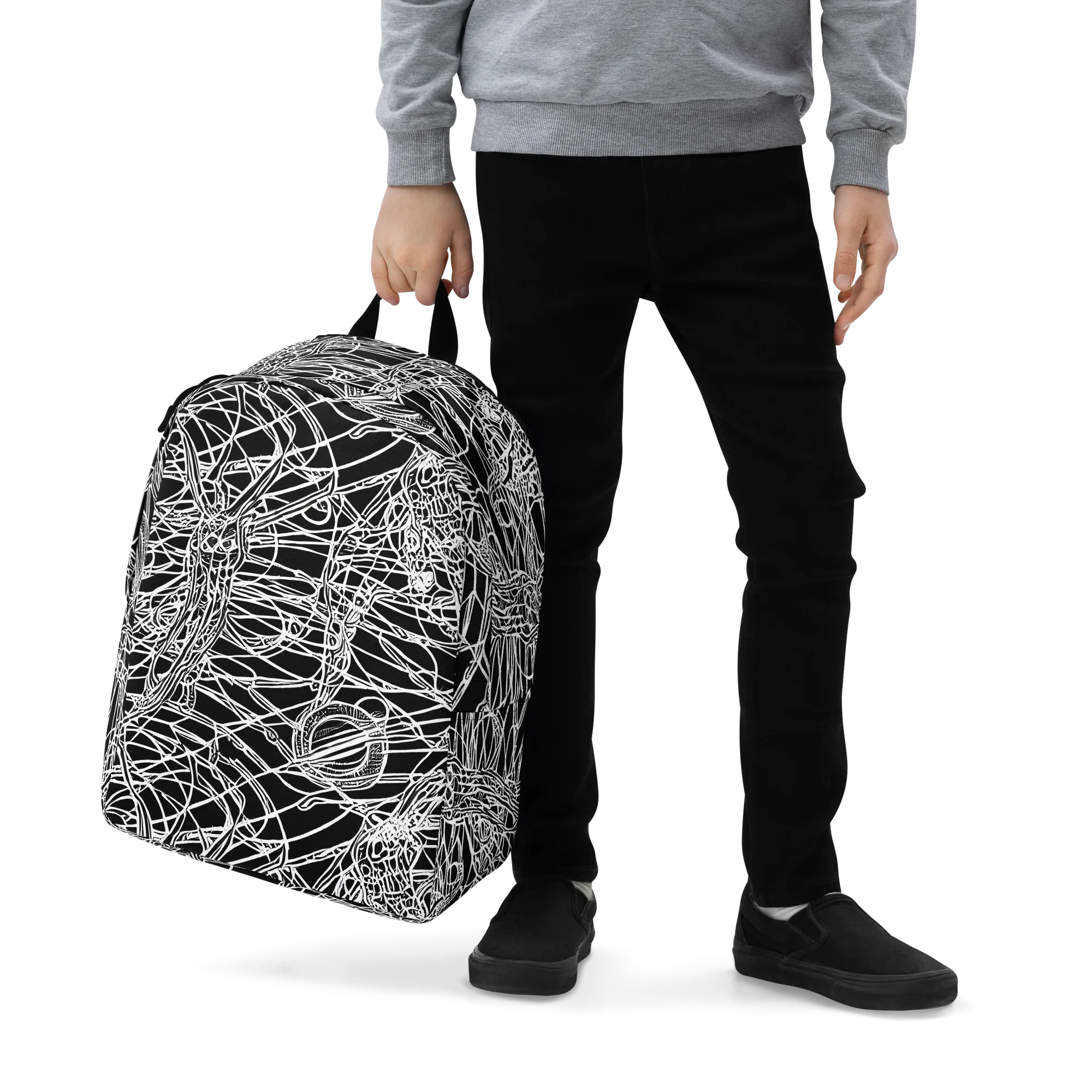 Ivory Entanglement on Minimalist Backpack — Zoomed-in