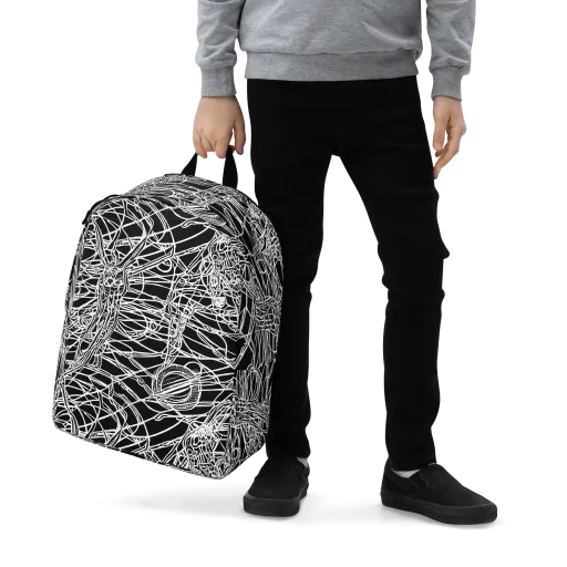 Ivory Entanglement on a Minimalist Backpack