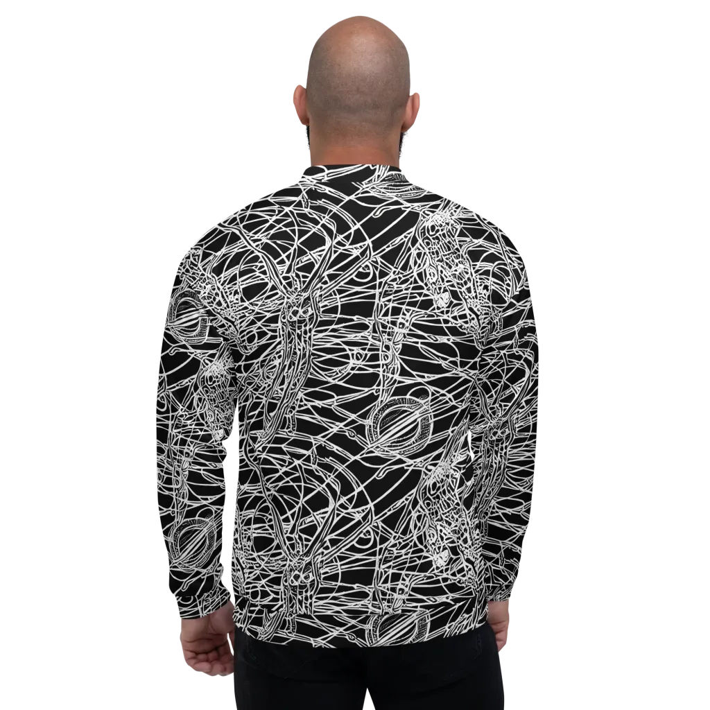 Ivory Entanglement on Bomber Jacket — Back