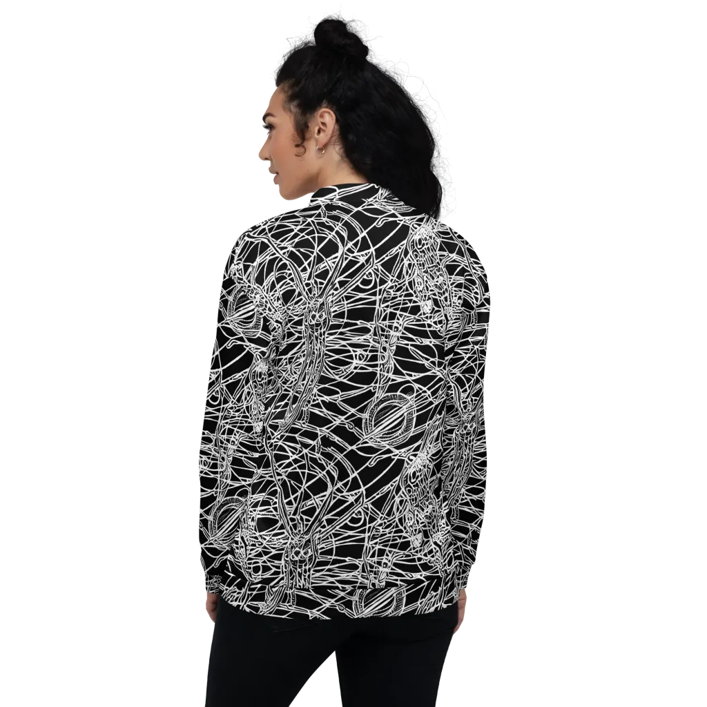 Ivory Entanglement on Bomber Jacket — Back
