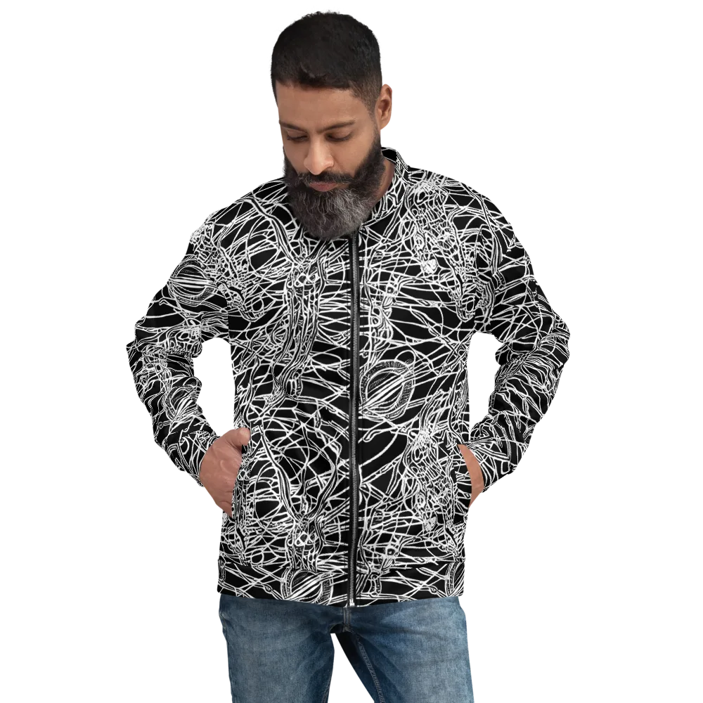 Ivory Entanglement on Bomber Jacket — Front