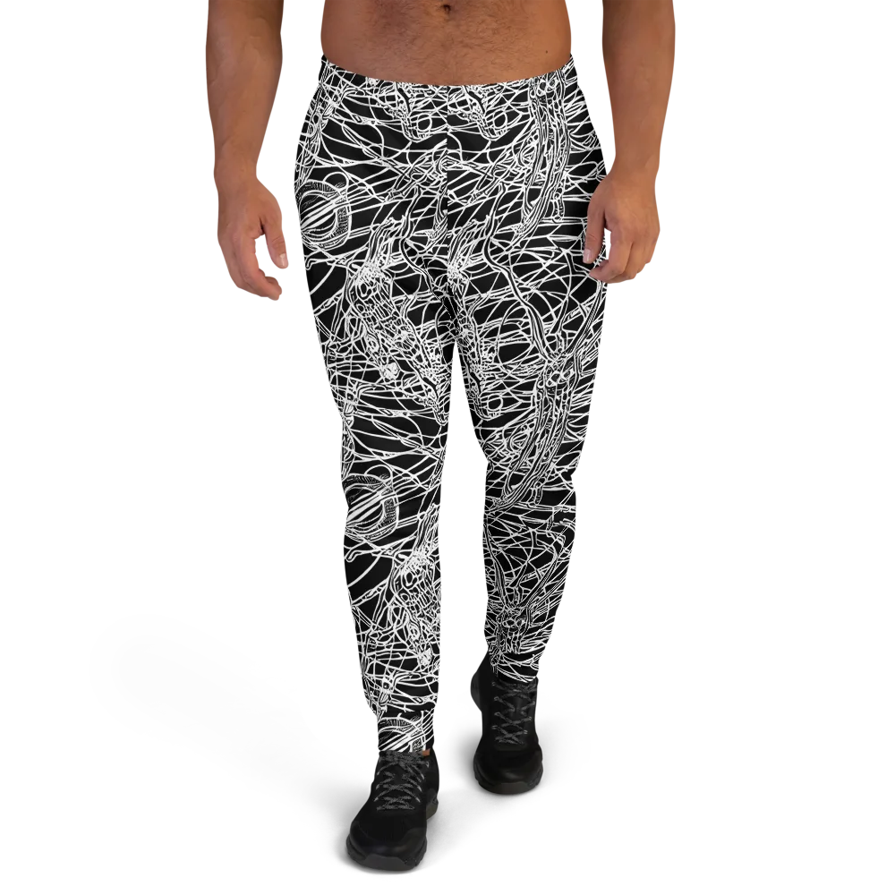 Ivory Entanglement on Men's Joggers — Front