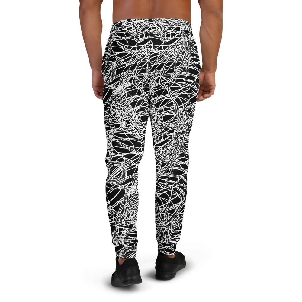 Ivory Entanglement on Men's Joggers — Back