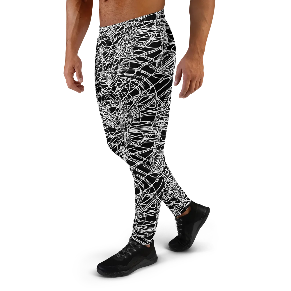 Ivory Entanglement on Men's Joggers — Left