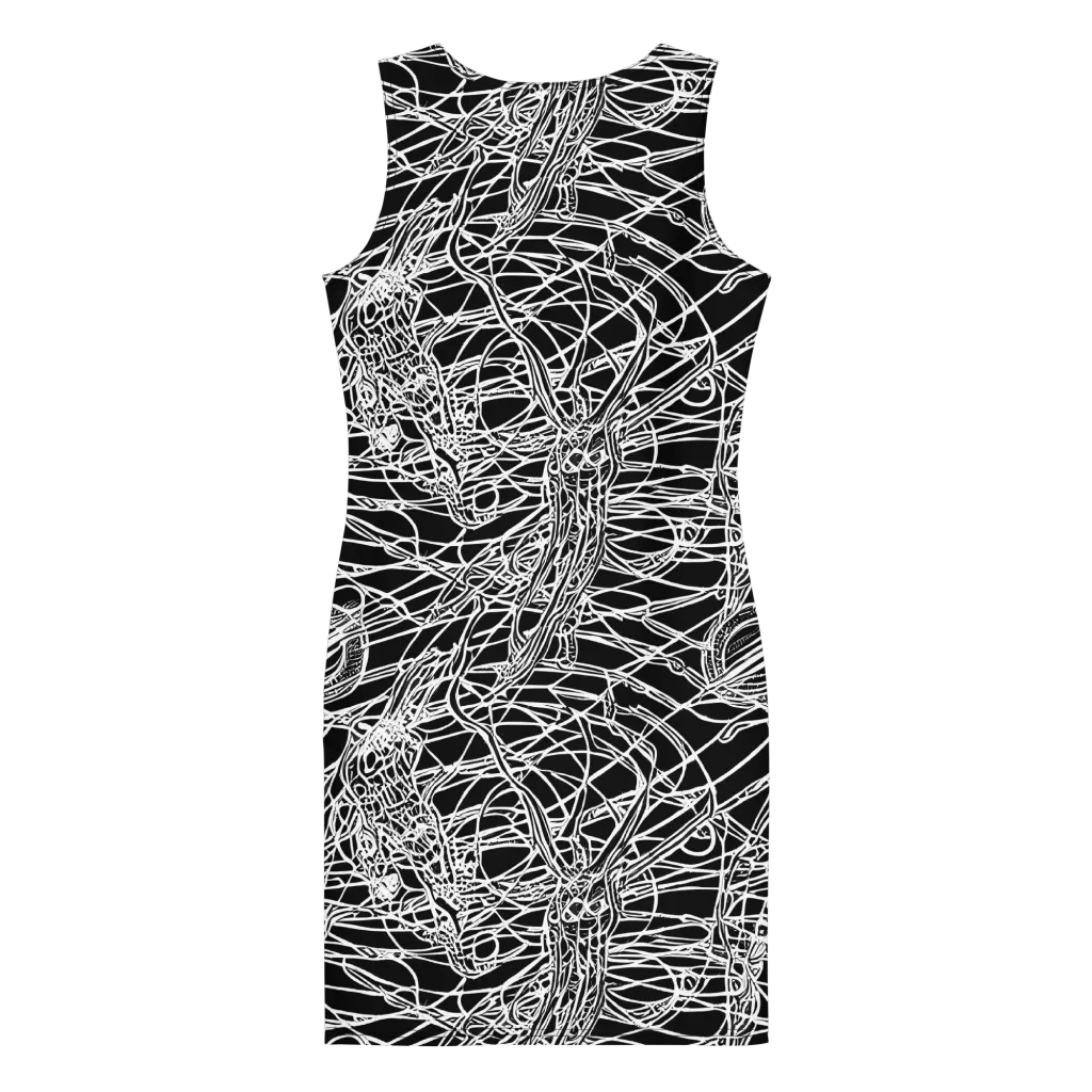 Ivory Entanglement on Bodycon Dress — Back