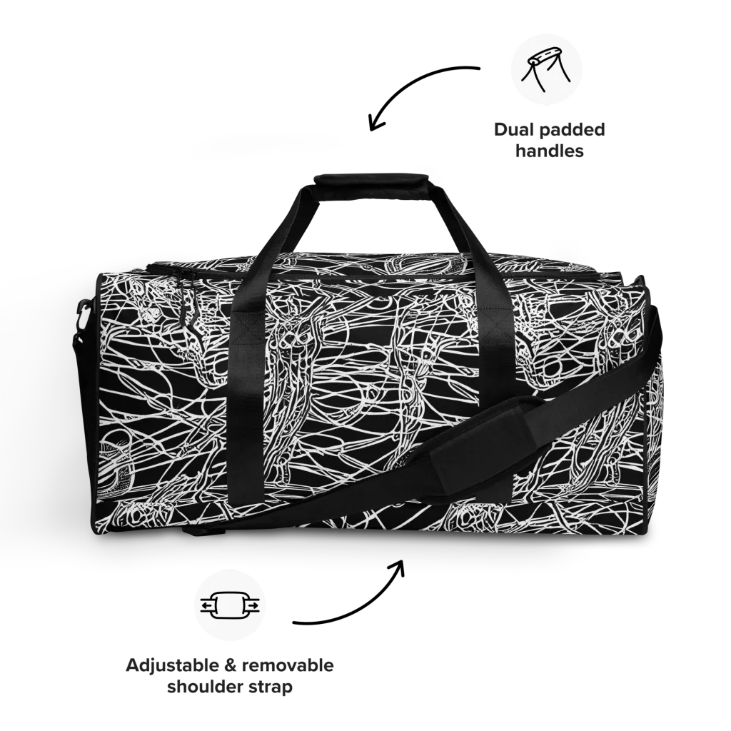 Ivory Entanglement on Duffle Bag — Front