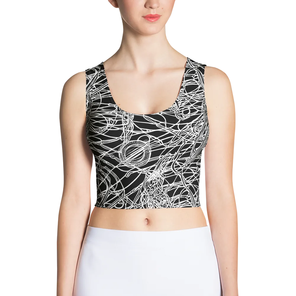 Ivory Entanglement on Crop Top — Front