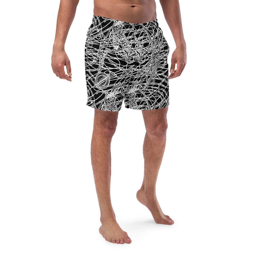 Ivory Entanglement on Swim Trunks — Front