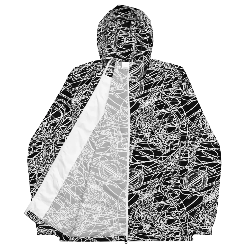 Ivory Entanglement on Men's Windbreaker — Front