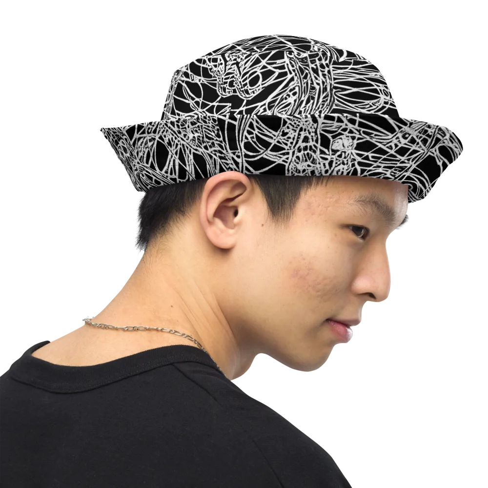 Ivory Entanglement on Reversible Bucket Hat — Right Outside