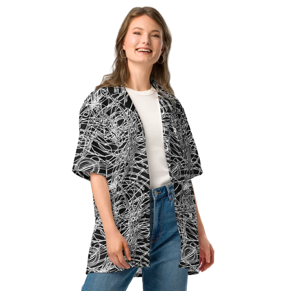 Ivory Entanglement on Button Shirt — Front