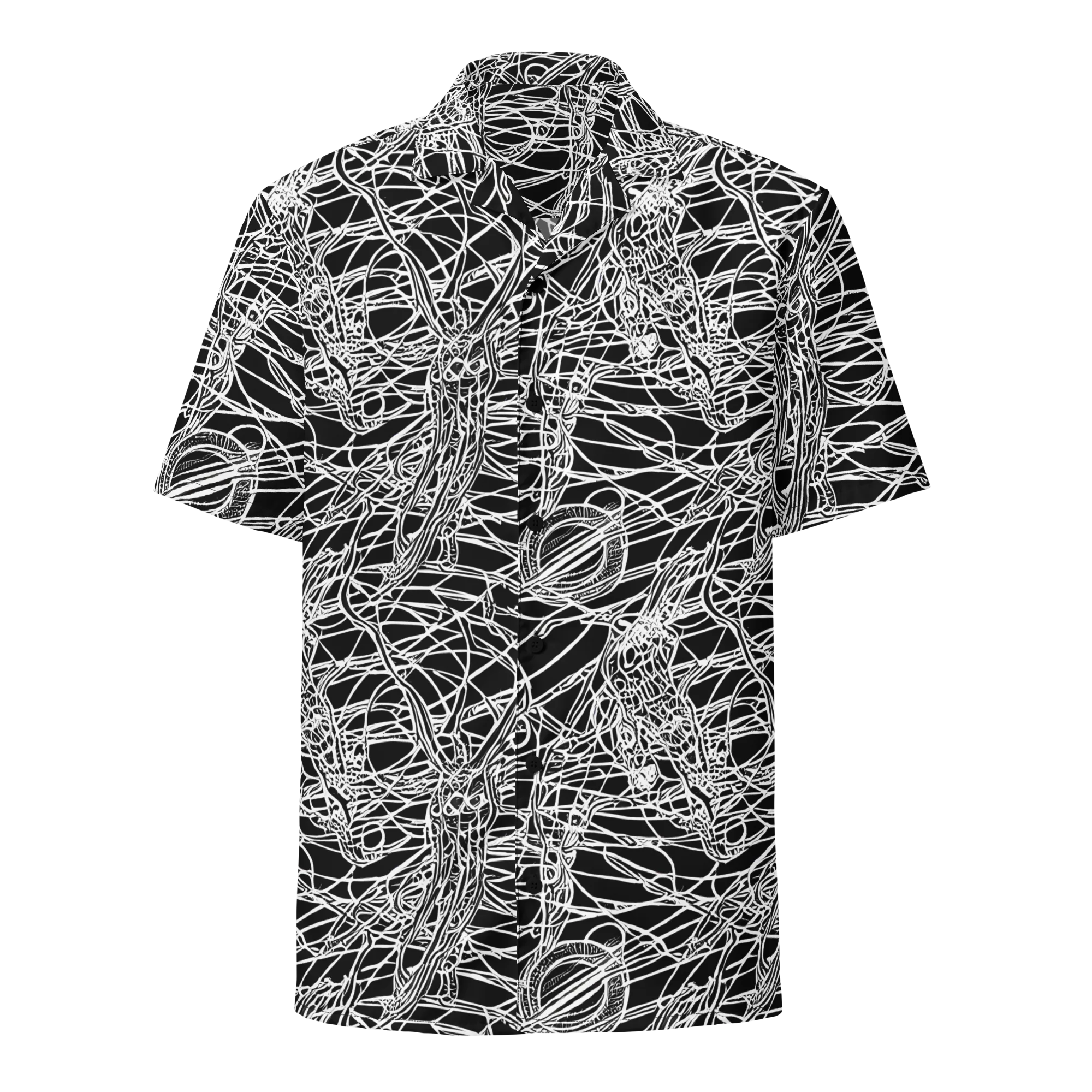 Ivory Entanglement on Button Shirt — Front