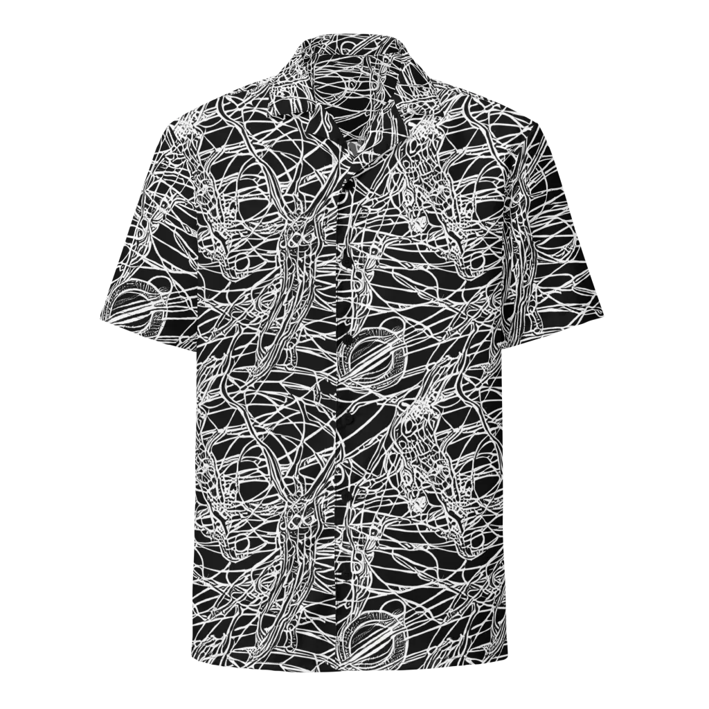 Ivory Entanglement on Button Shirt — Front