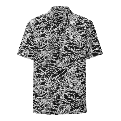 Ivory Entanglement on a Button Shirt
