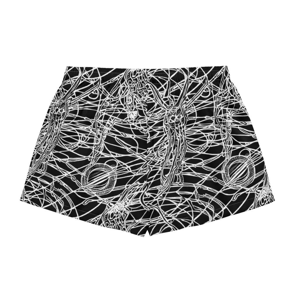 Ivory Entanglement on Women's Pajama Shorts — Back