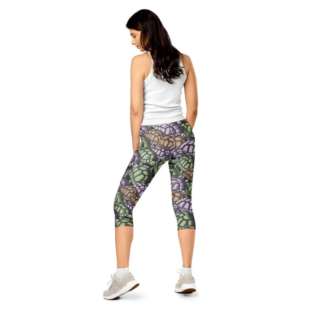 Slow Parade on Capri Leggings — Back