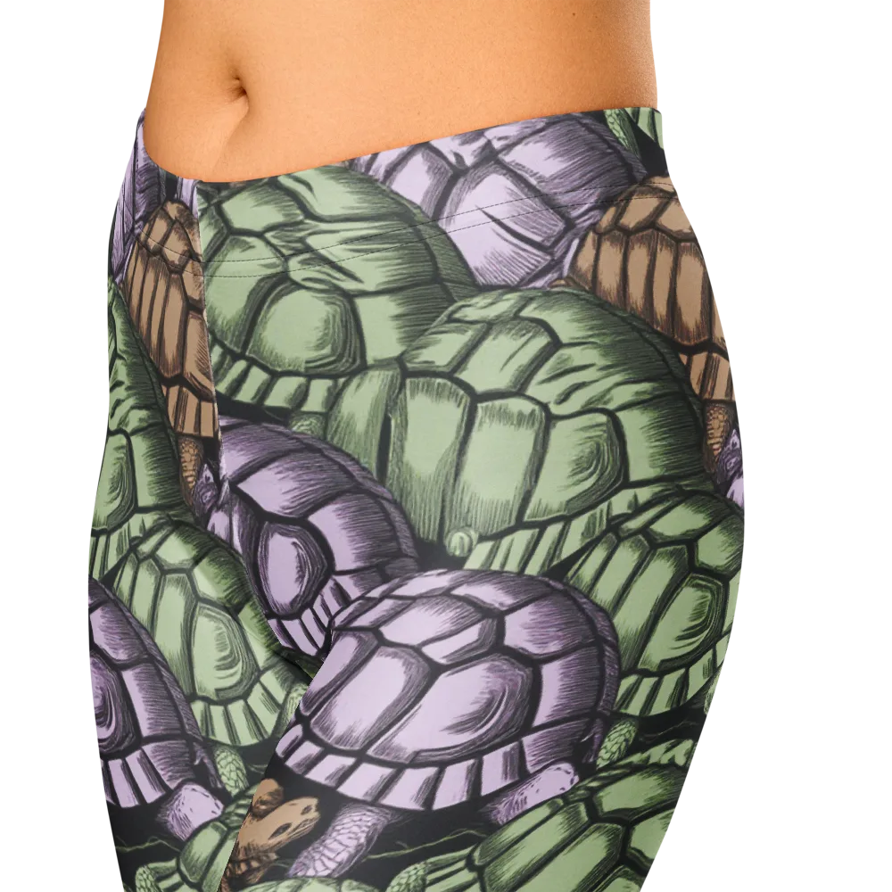 Slow Parade on Capri Leggings — Zoomed-in