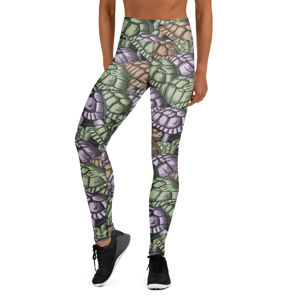Slow Parade on Yoga Leggings — Front