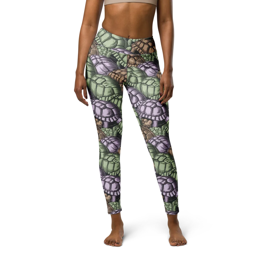 Slow Parade on Yoga Leggings — Front