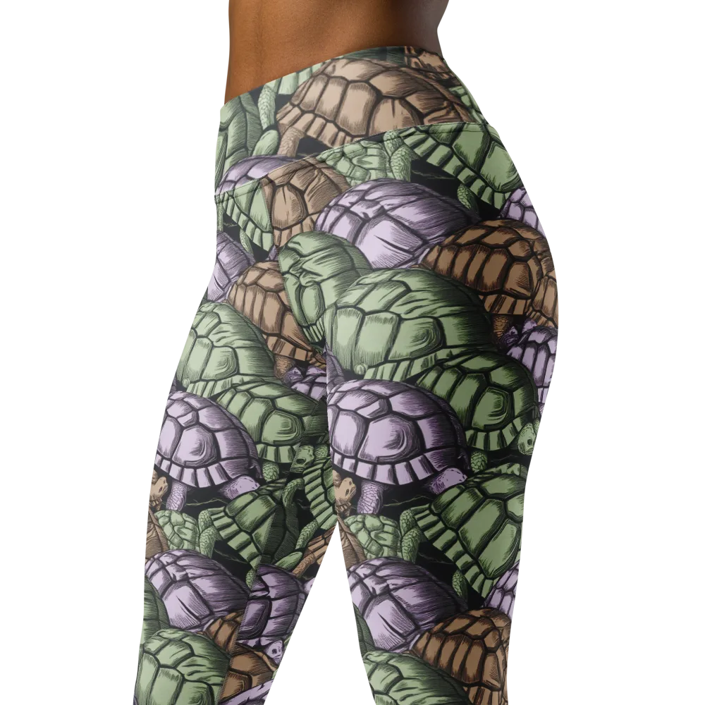 Slow Parade on Yoga Leggings — Left Front