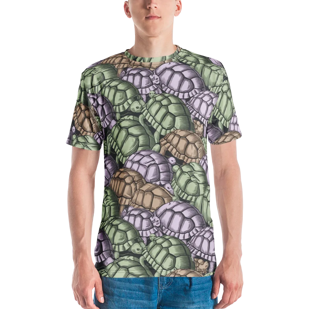 Slow Parade on Men's Crew Neck T-Shirt — Front
