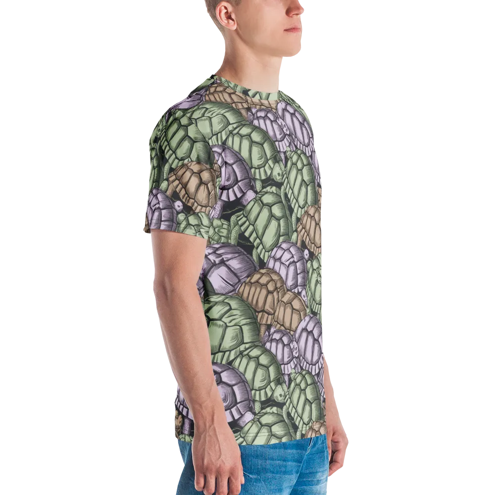 Slow Parade on Men's Crew Neck T-Shirt — Right