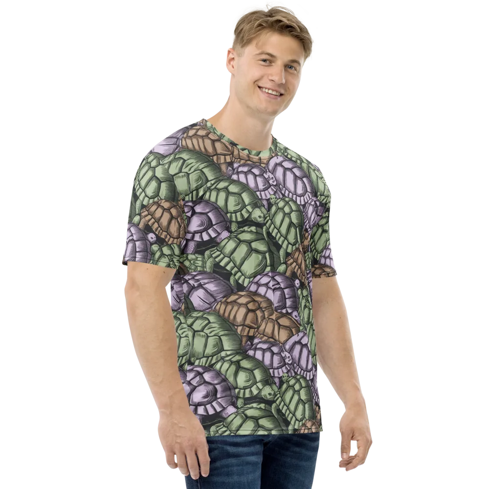 Slow Parade on Men's Crew Neck T-Shirt — Right