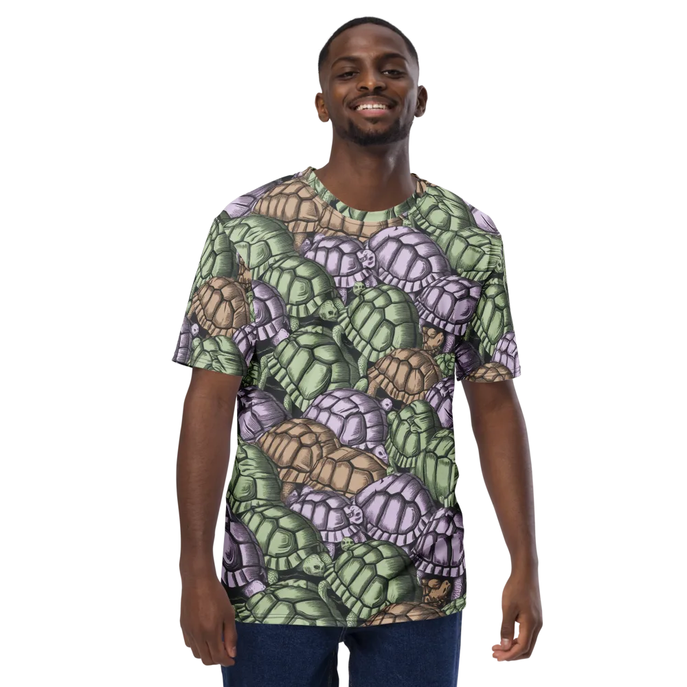 Slow Parade on Men's Crew Neck T-Shirt — Front