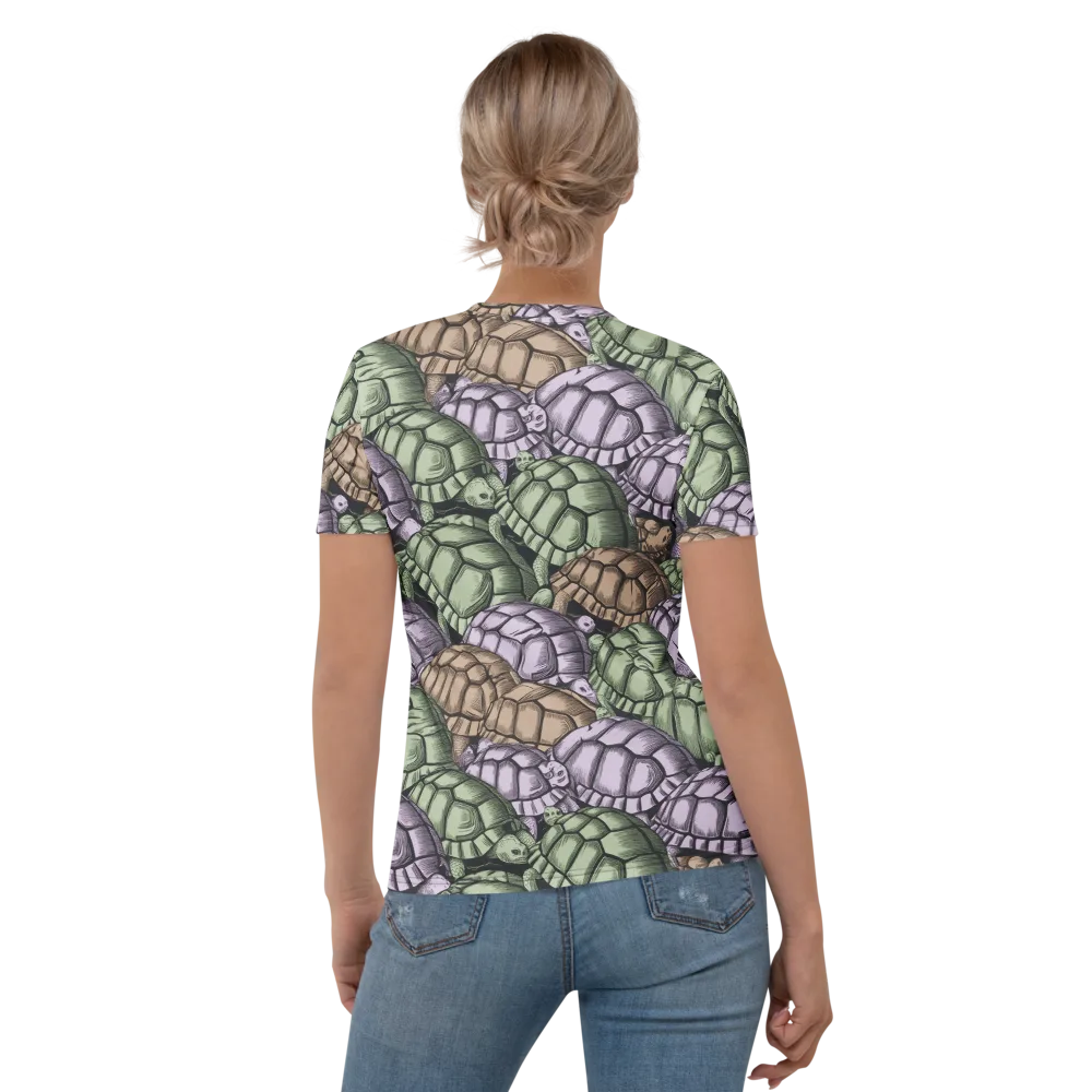 Slow Parade on Women's Crew Neck T-Shirt — Back