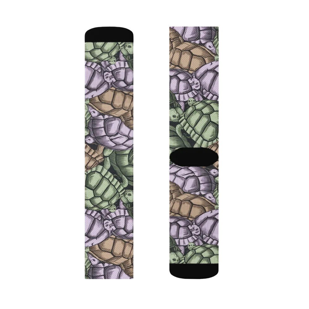 Slow Parade on Socks — Left Sock