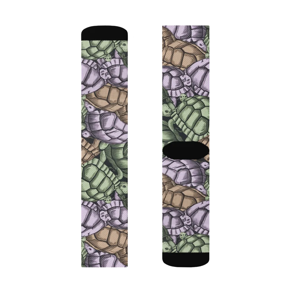 Slow Parade on Socks — Right Sock