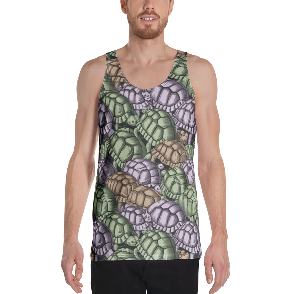 Slow Parade on Men's Tank Top — Front