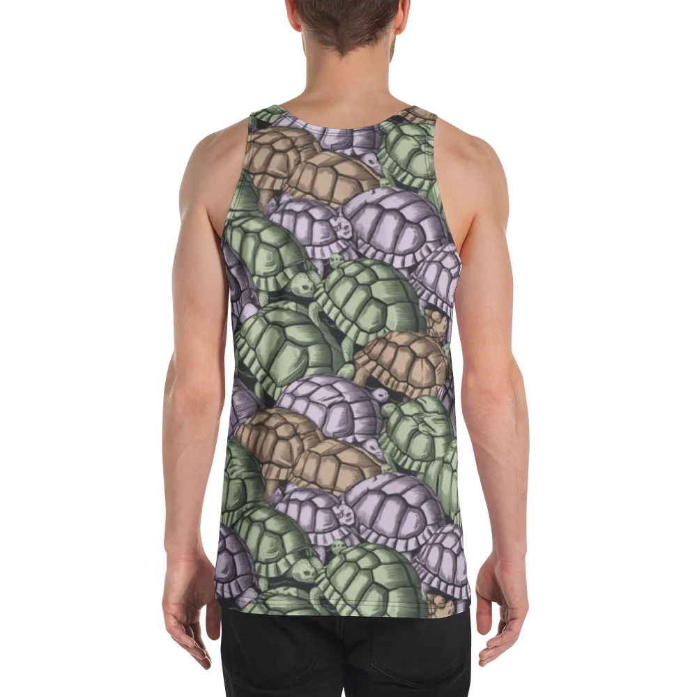 Slow Parade on Men's Tank Top — Back