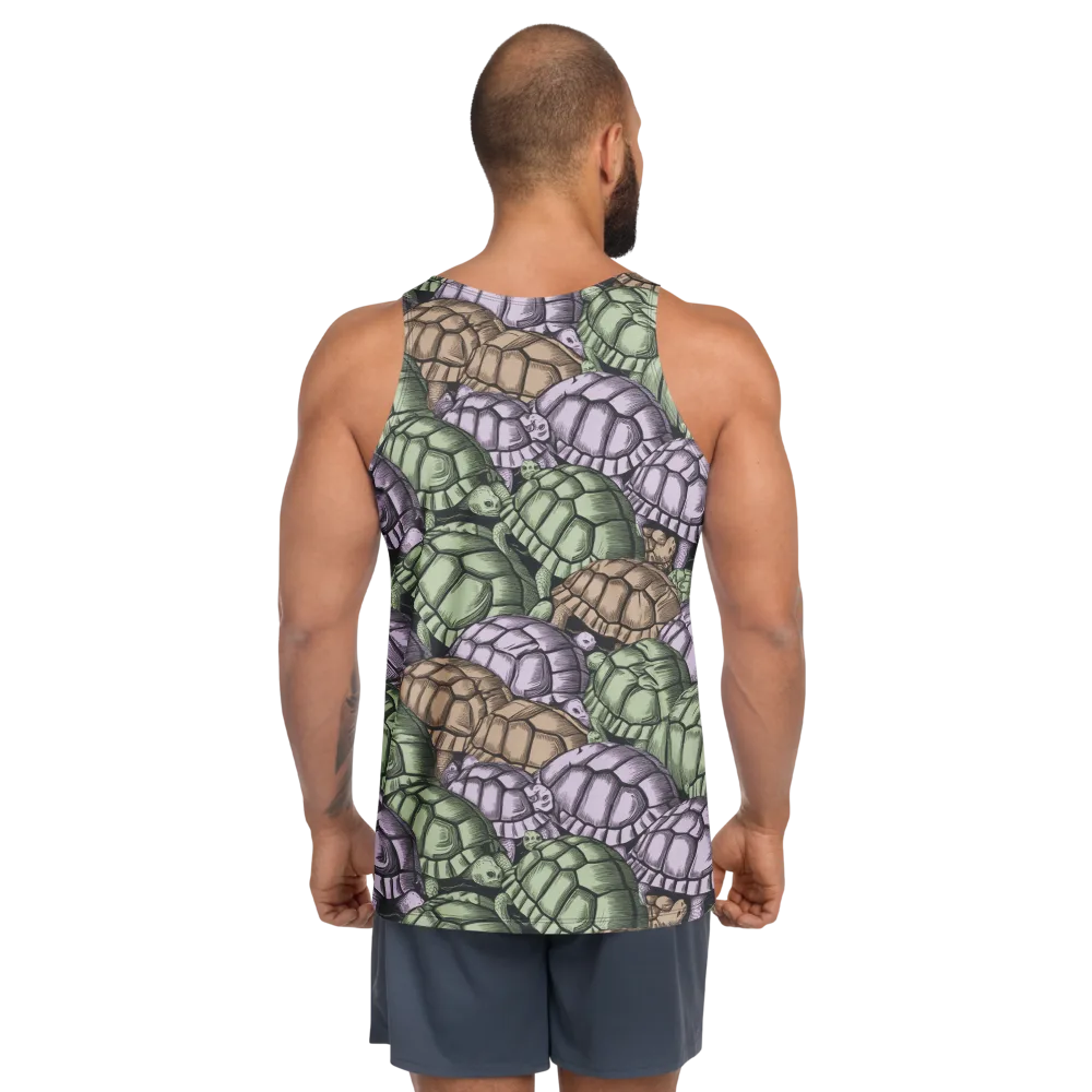 Slow Parade on Men's Tank Top — Back