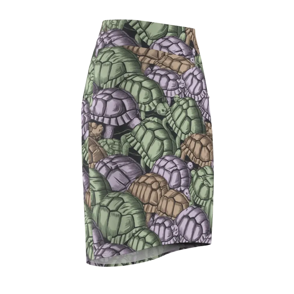 Slow Parade on Pencil Skirt — Front Side
