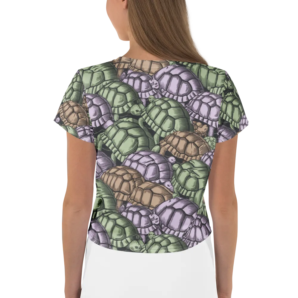 Slow Parade on Crop Tee — Back