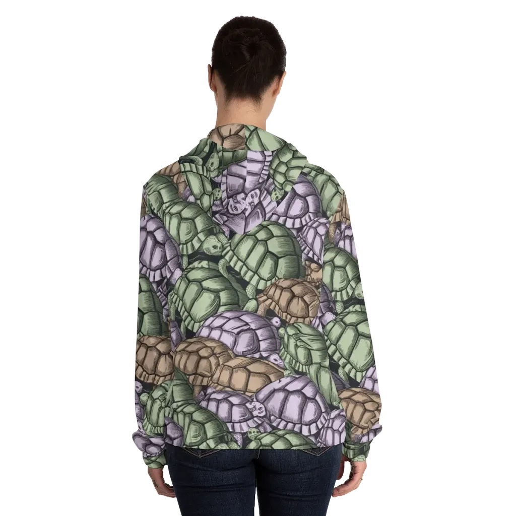 Slow Parade on Women's Full-Zip Hoodie — Back On Person