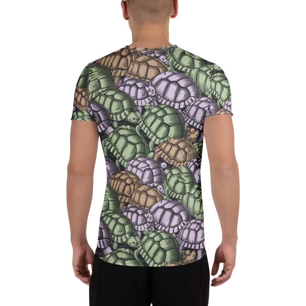 Slow Parade on Men's Athletic T-Shirt — Back