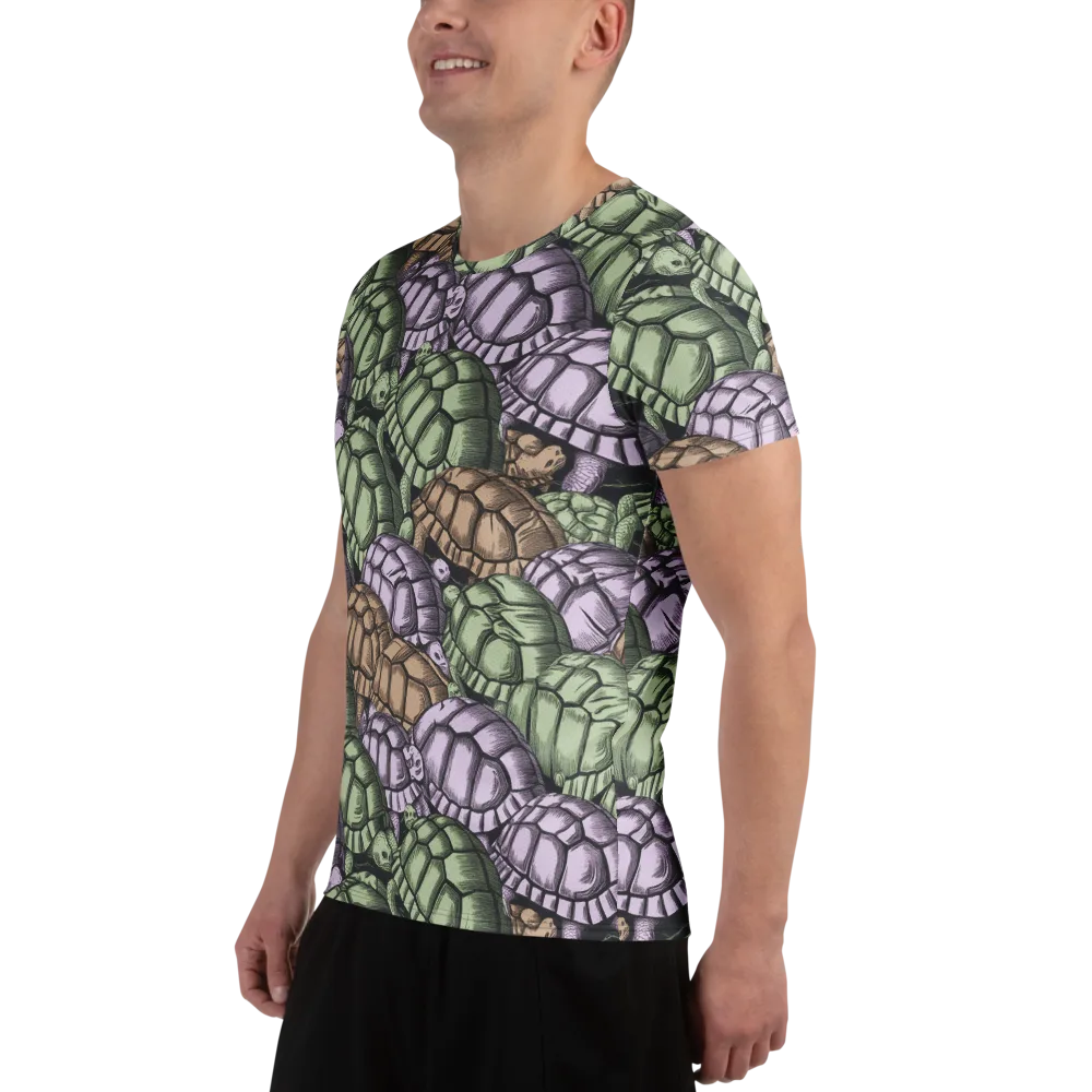 Slow Parade on Men's Athletic T-Shirt — Left