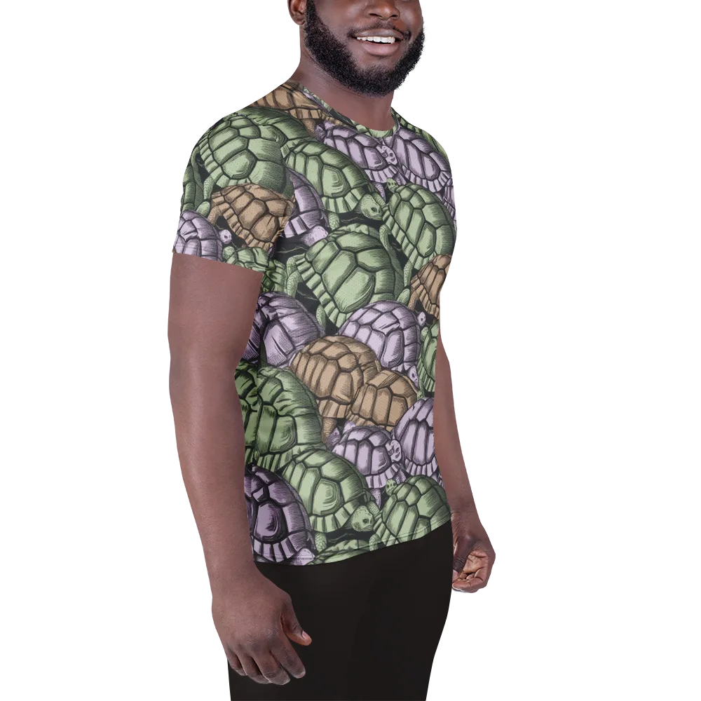 Slow Parade on Men's Athletic T-Shirt — Right